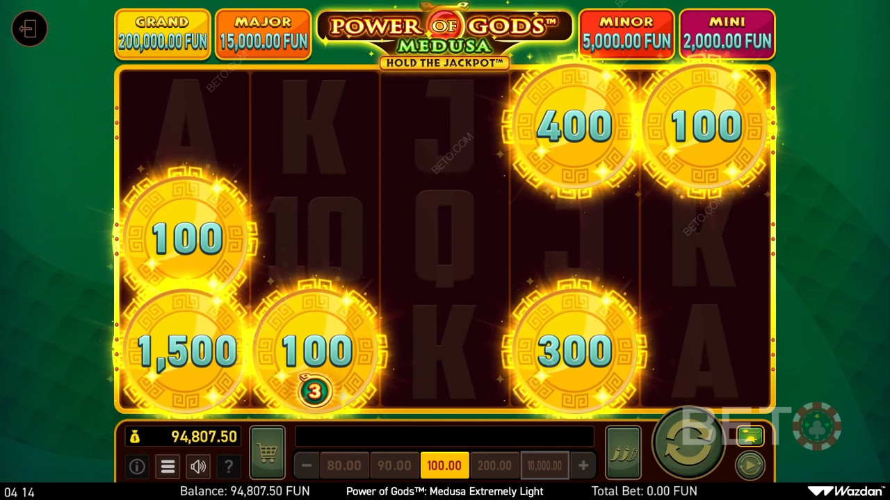 Power of Gods: Medusa Extremely Light Reseña de BETO Slots