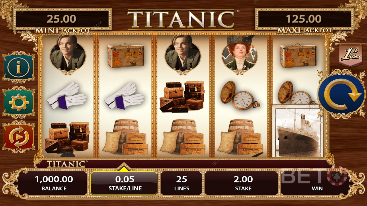 Disfruta de una gran aventura en la tragaperras online Titanic en uno de los casinos online recomendados por BETO