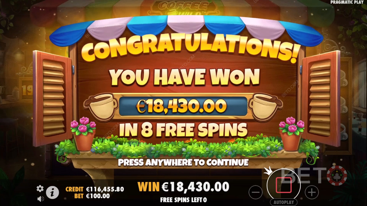 ¡Gana 4.000 veces tu apuesta en la tragaperras online Coffee Wild!