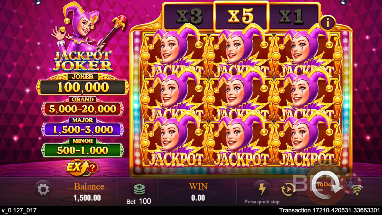 Jackpot Joker Reseña de BETO Slots