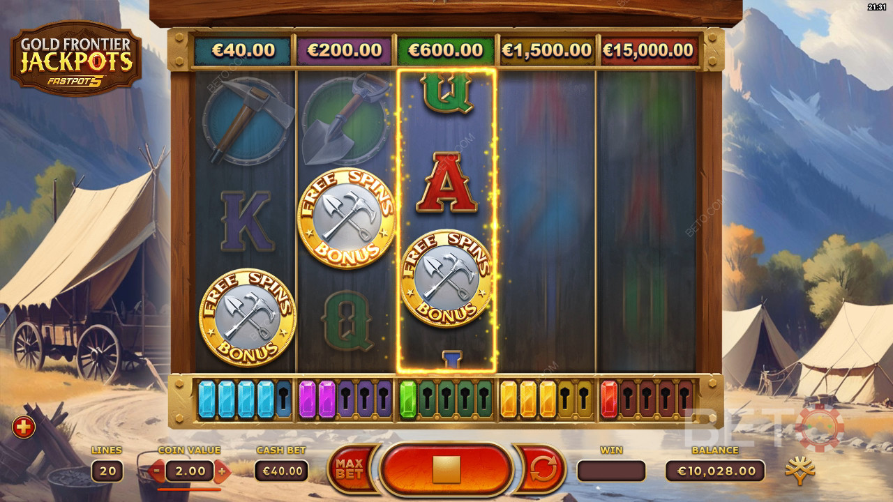 Gold Frontier Jackpots FastPot5 Juego Gratis