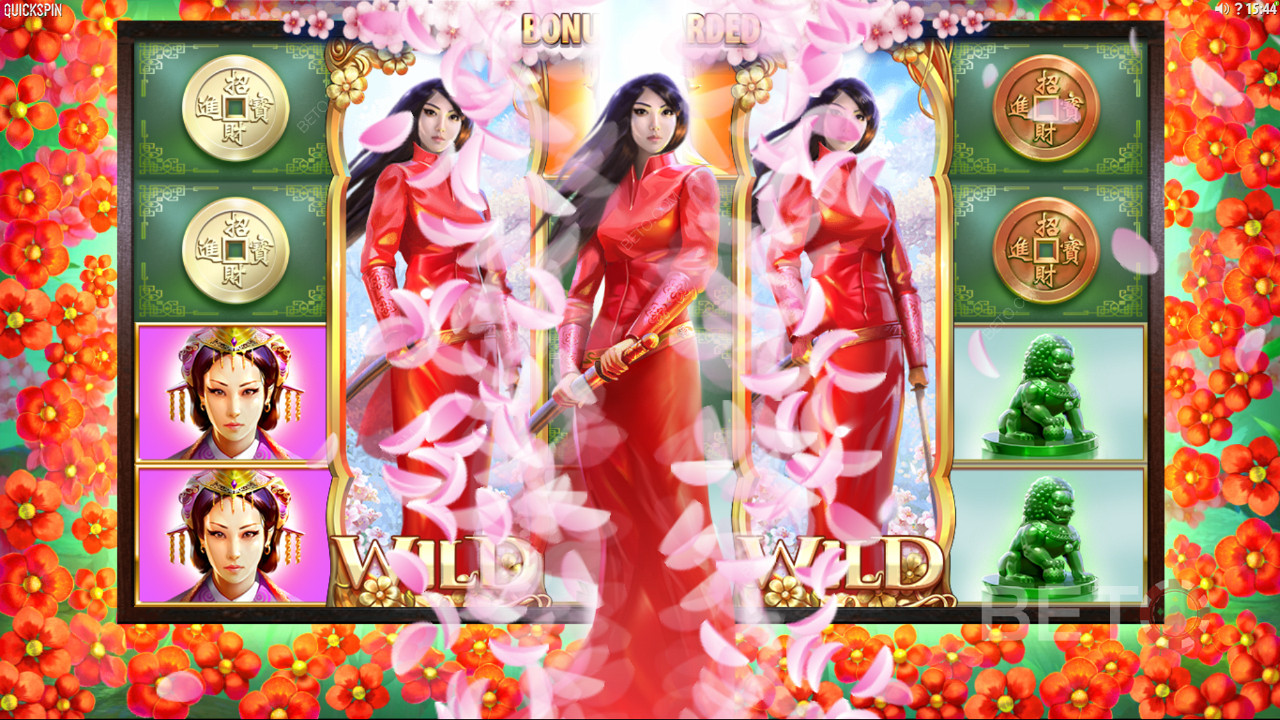 Quickspin con Sakura Fortune - Únete a esta hermosa princesa japonesa en su lucha contra los malvados emperadores