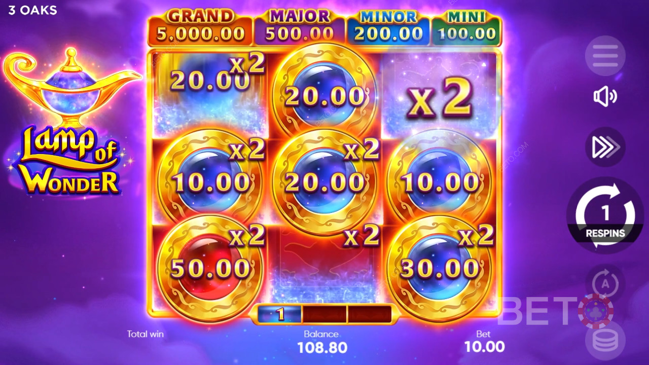 Lamp of Wonder Reseña de BETO Slots