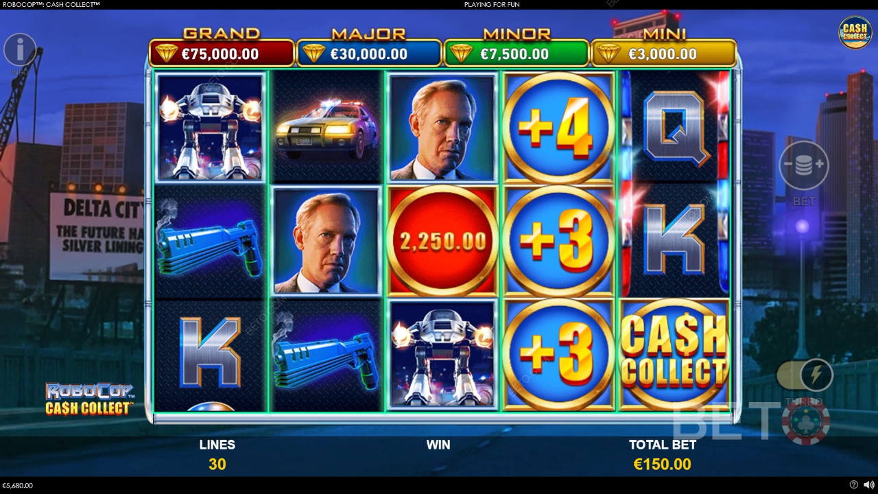 RoboCop: Cash Collect Reseña de BETO Slots