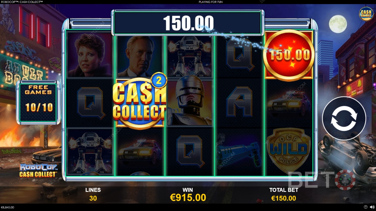 ¿Merece la pena la tragaperras online RoboCop: Cash Collect?