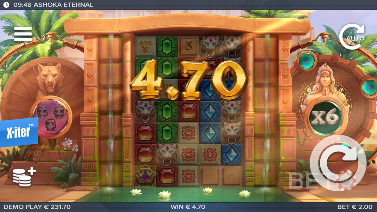 Explicación de las bonificaciones en Ashoka Eternal de ELK Studios