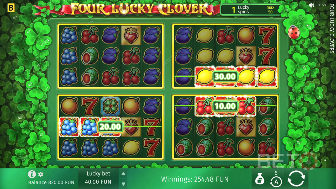 Four Lucky Clover Juego Gratis