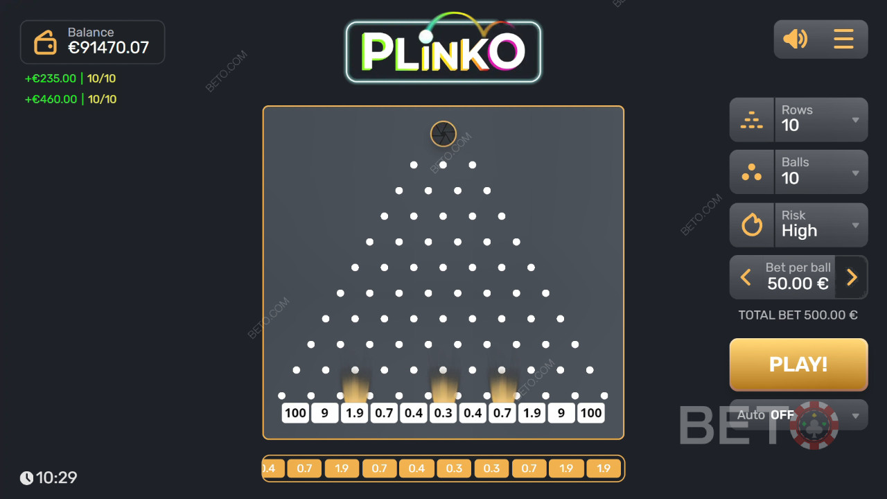 Tragaperras Plinko - Nuestro veredicto