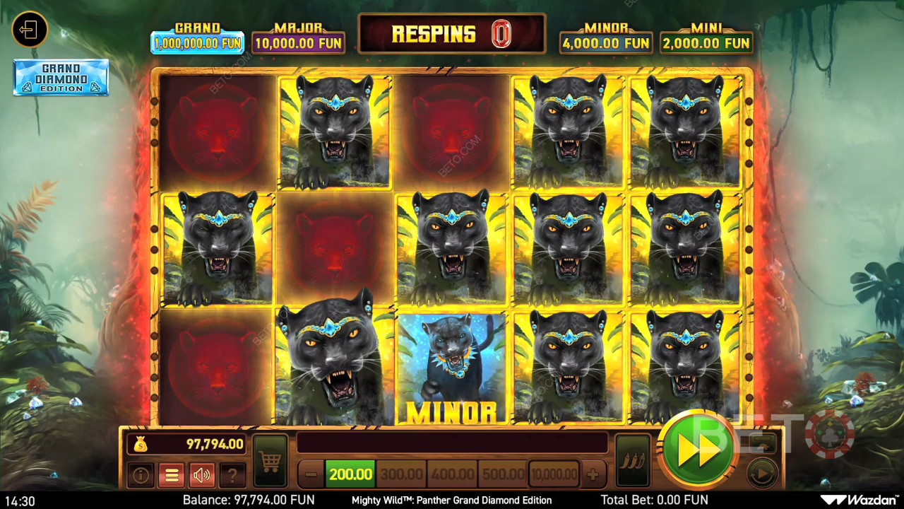 Mighty Wild: Panther Grand Diamond Edition Reseña de BETO Slots