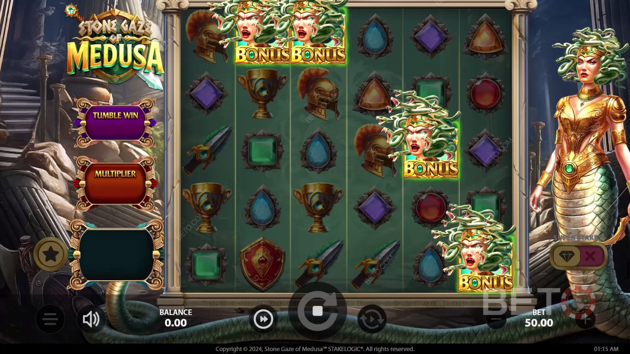 Reseña de Stone Gaze of Medusa de BETO Slots