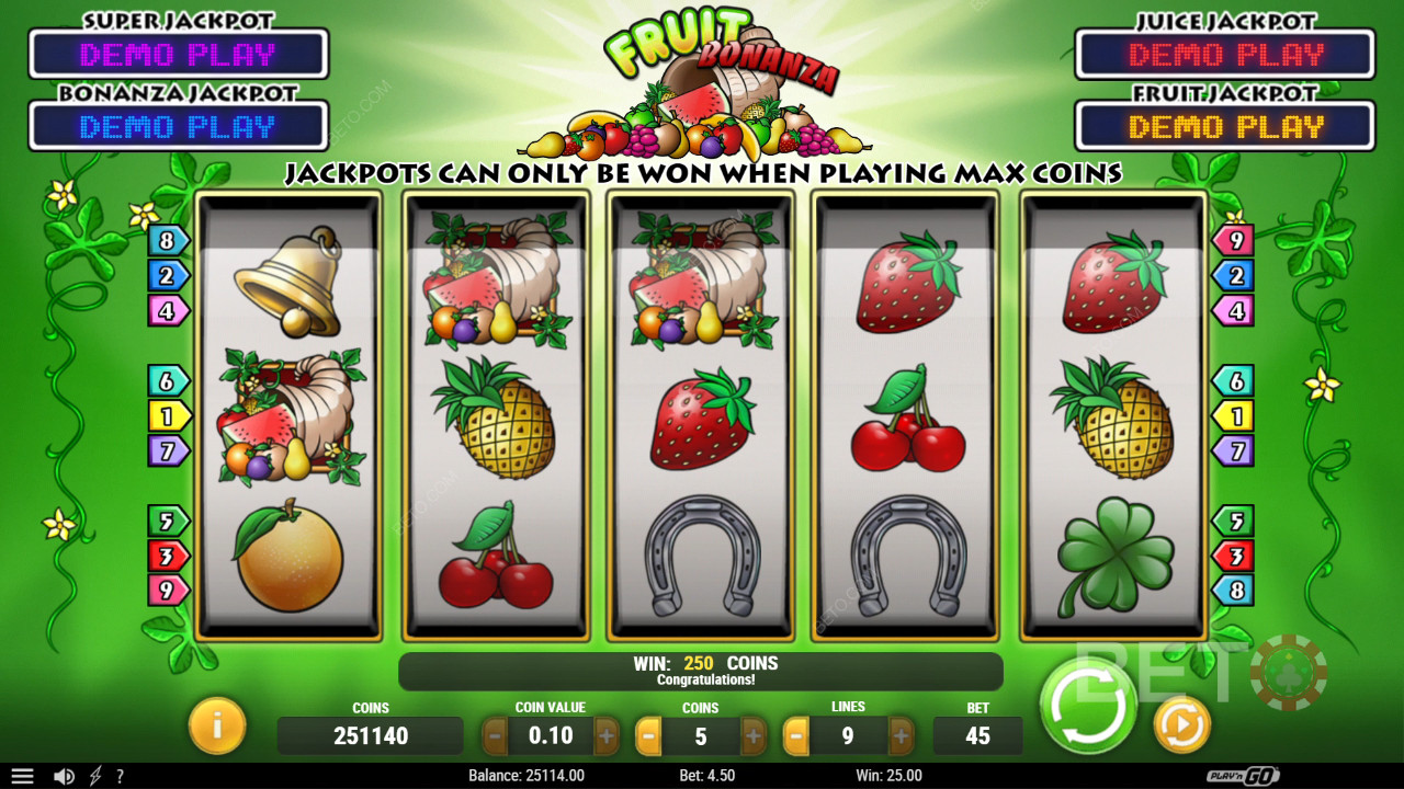 Fruit Bonanza Juego Gratis
