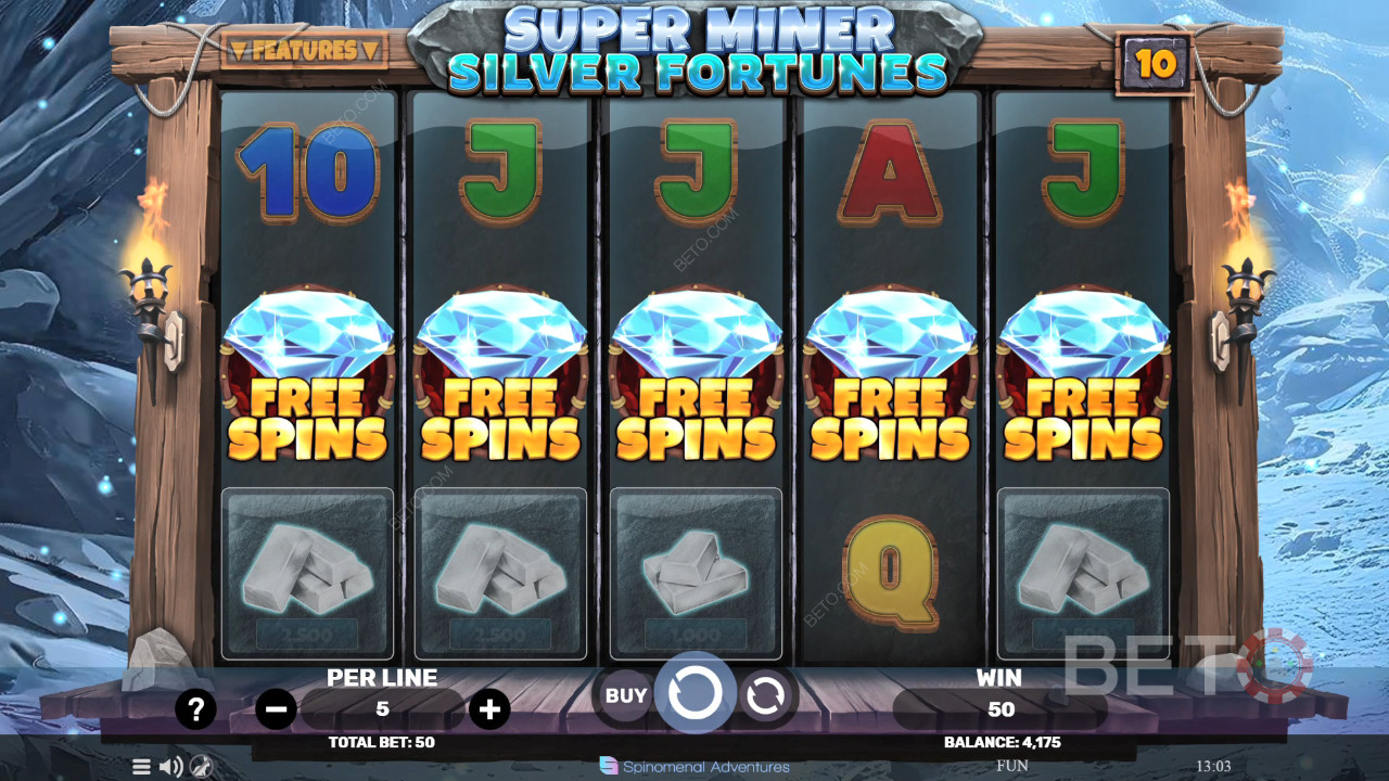 Super Miner Silver Fortunes Juego Gratis