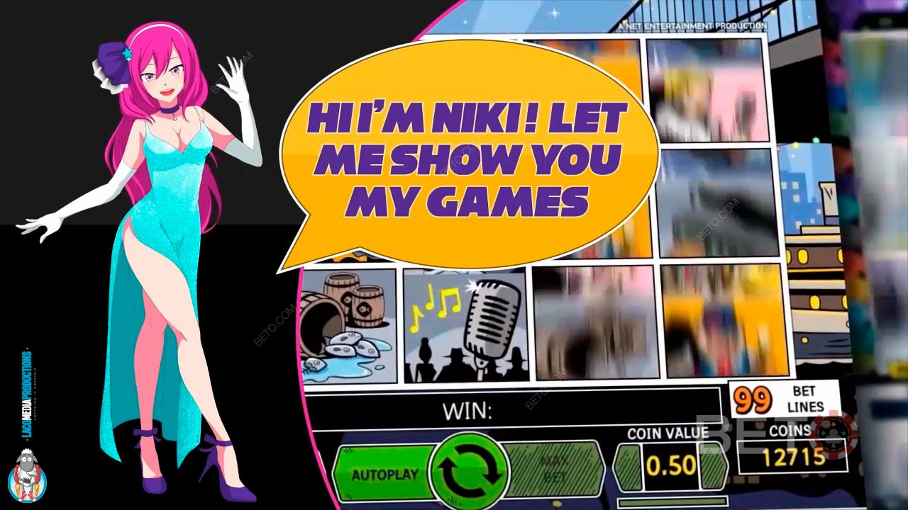 Esta es Niki, ella te guiará y te mostrará todos sus juegos