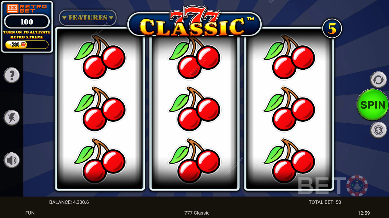 777 Classic Reseña de BETO Slots