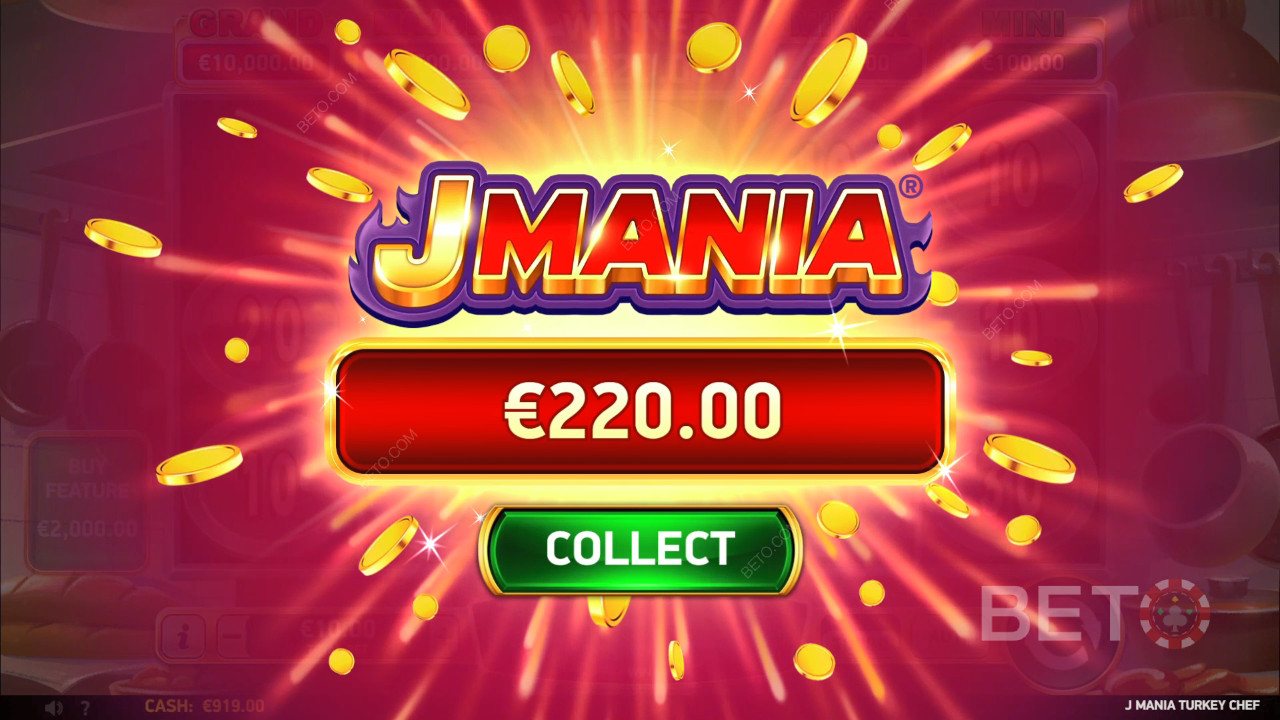 ¡Gana 3.910x tu apuesta en la tragaperras J Mania Turkey Chef!