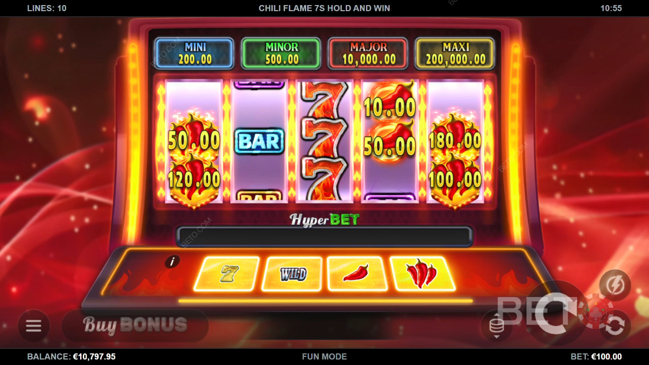Chili Flame 7s Hold and Win Juego Gratis