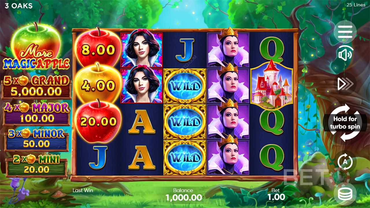 Cómo jugar a More Magic Apple de 3 Oaks Gaming