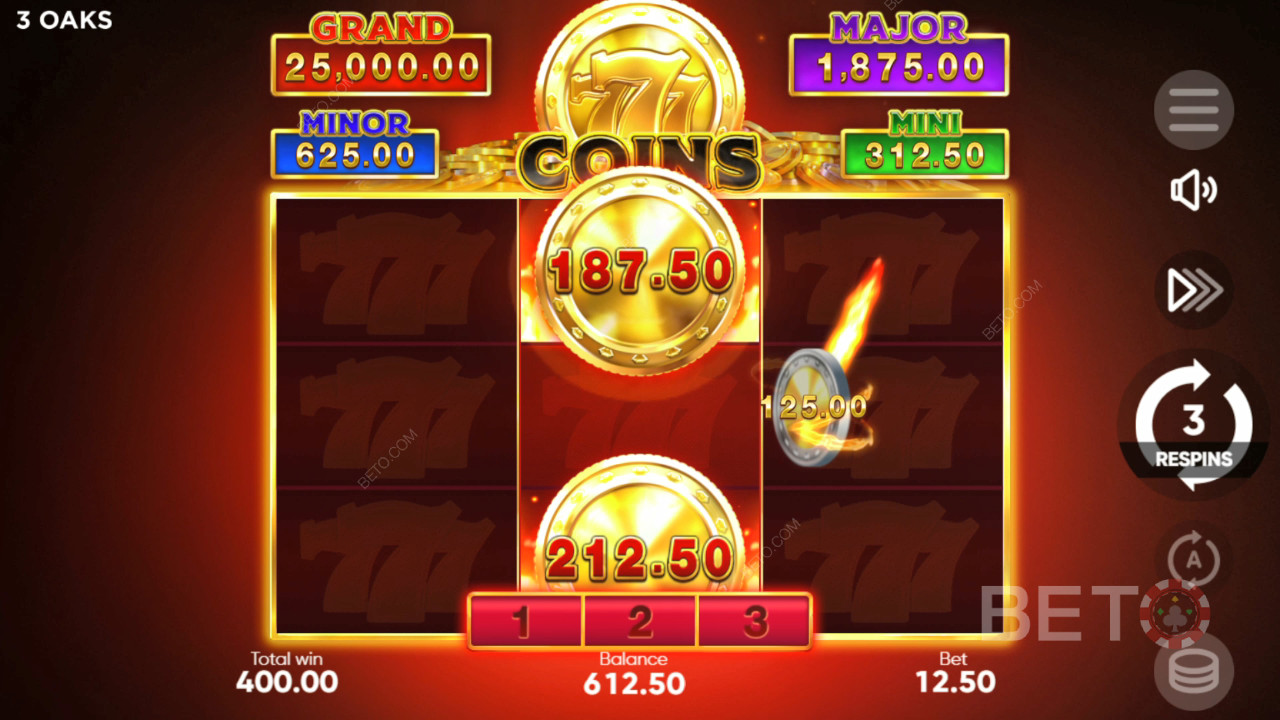Cómo jugar a 777 Coins de 3 Oaks Gaming