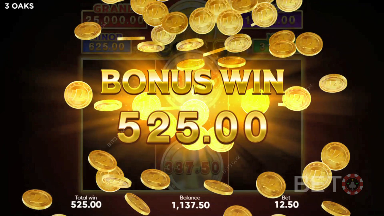 Explicación de las bonificaciones en 777 Coins de 3 Oaks Gaming