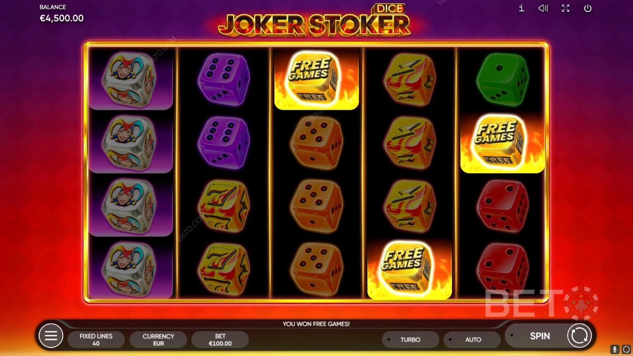 Joker Stoker Dice Reseña de BETO Slots