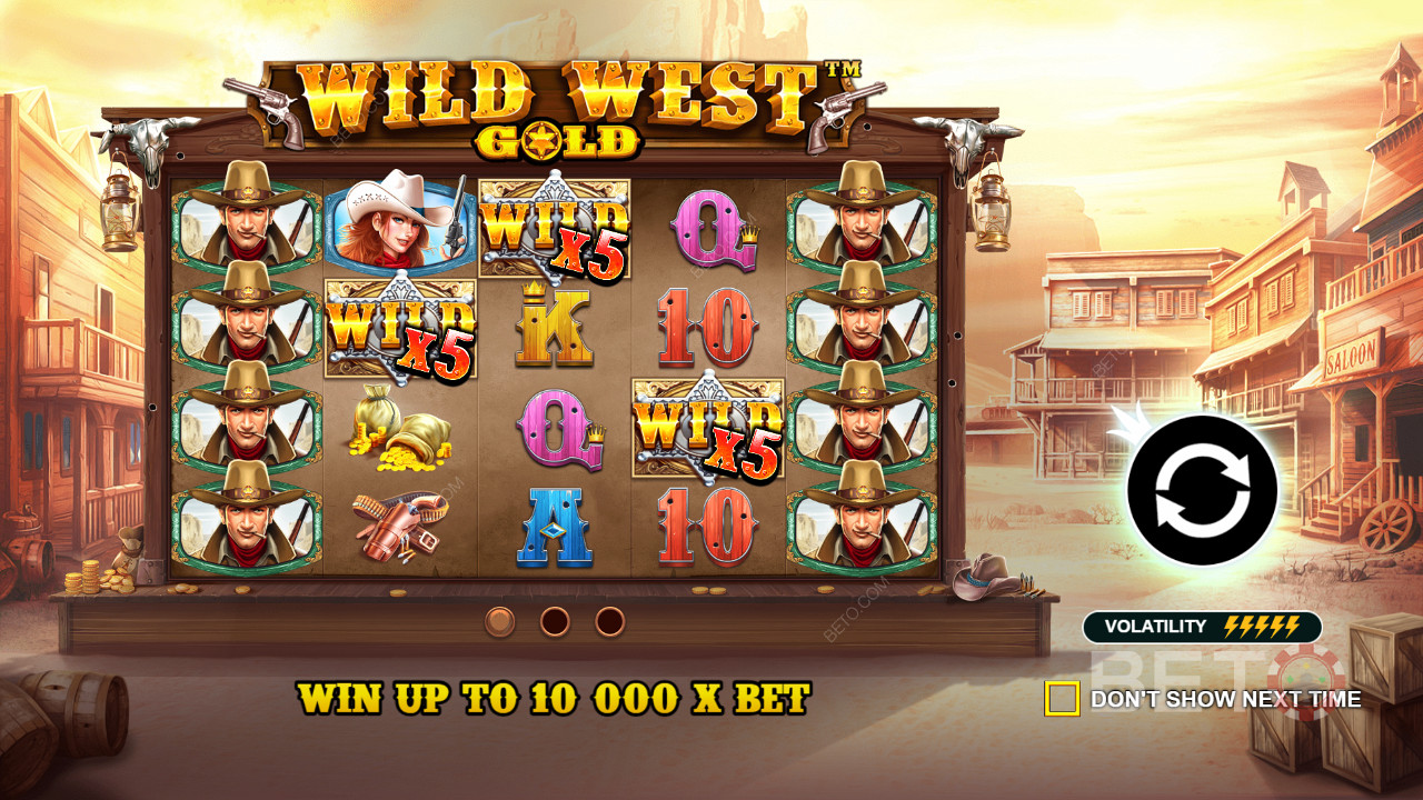 Los símbolos Wild ayudan a conseguir un pago en Wild West Gold