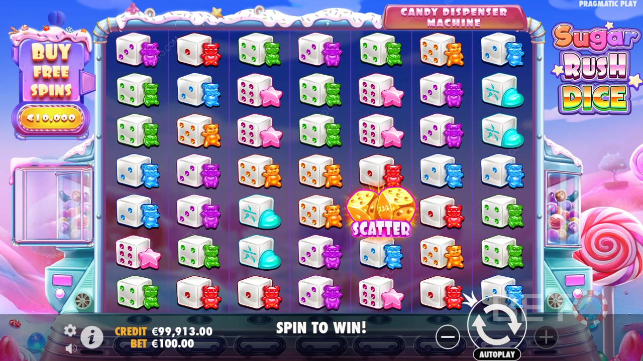 Veredicto para la tragaperras online Sugar Rush Dice