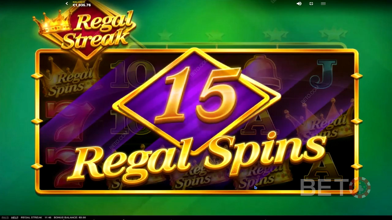 Los giros especiales de Regal Streak