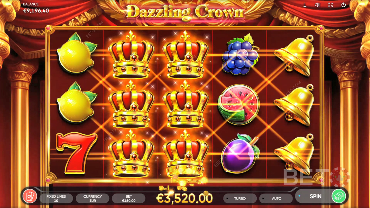 Reseña de Dazzling Crown de BETO Slots