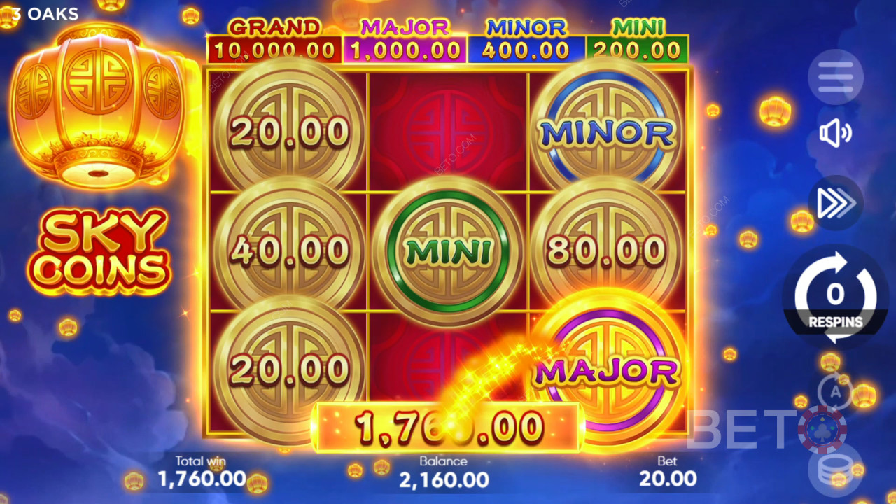 Reseña de Sky Coins de BETO Slots