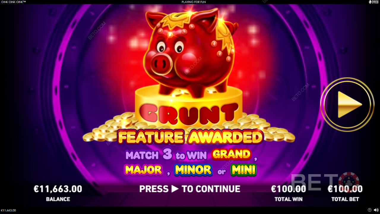 Explicación de las bonificaciones en Oink Oink Oink por Rarestone Gaming