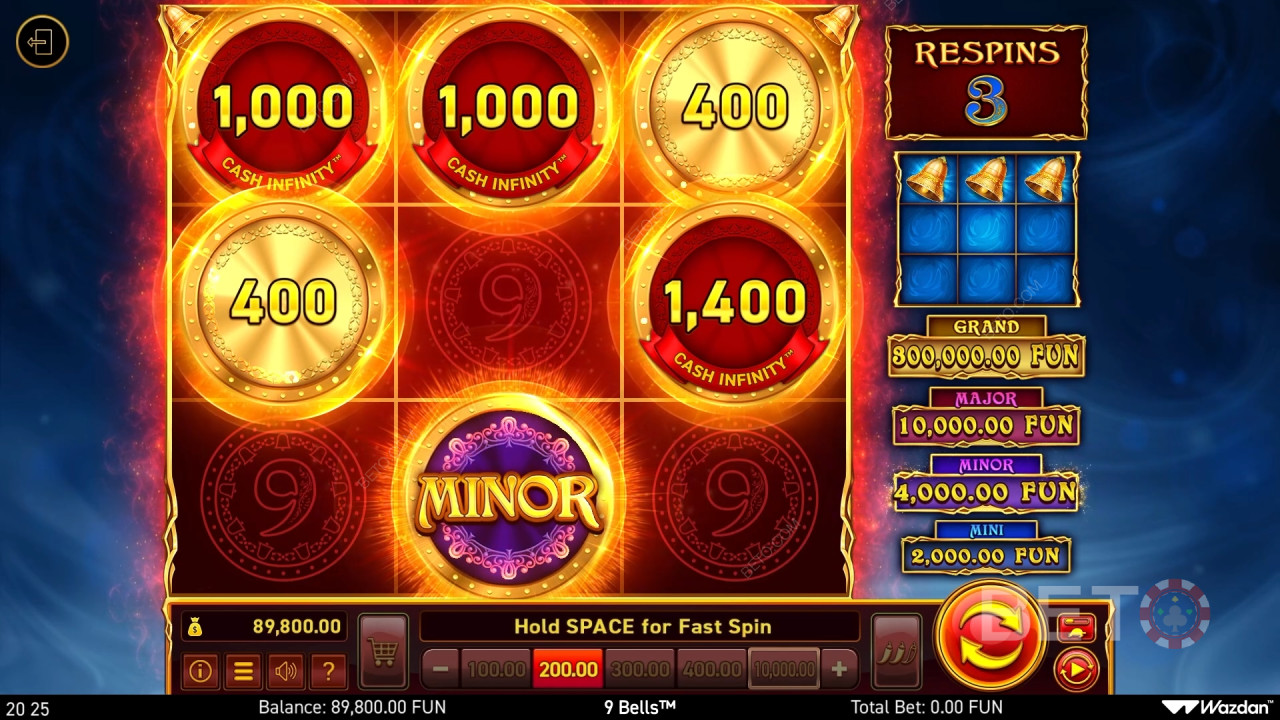 9 Bells Reseña de BETO Slots