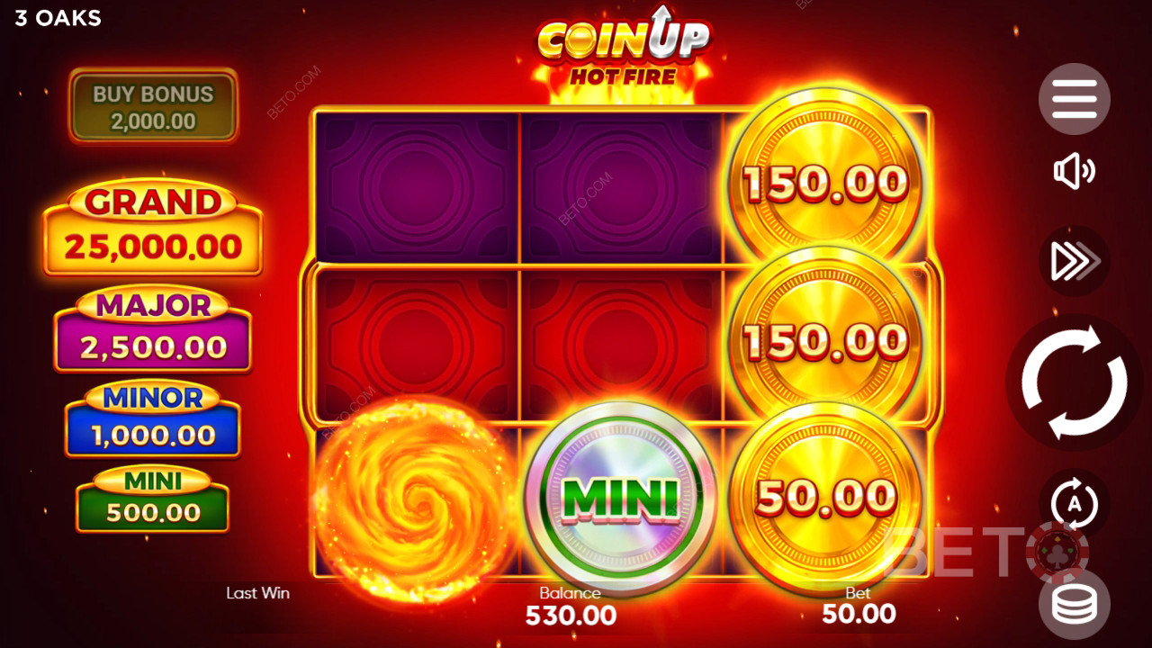 Coin Up: Hot Fire: Una máquina tragaperras ¿Deberías girarla?