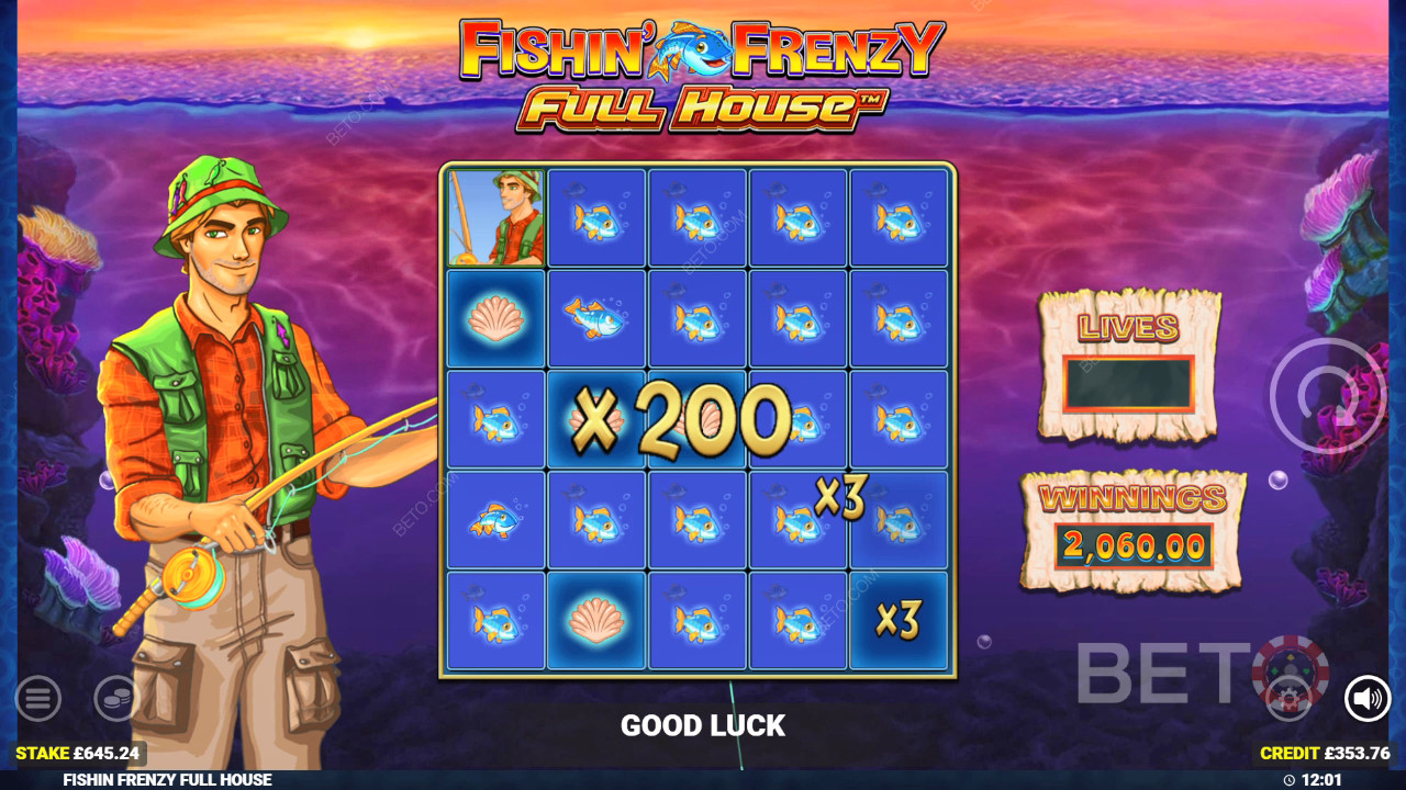 Fishin' Frenzy Full House Juego Gratis