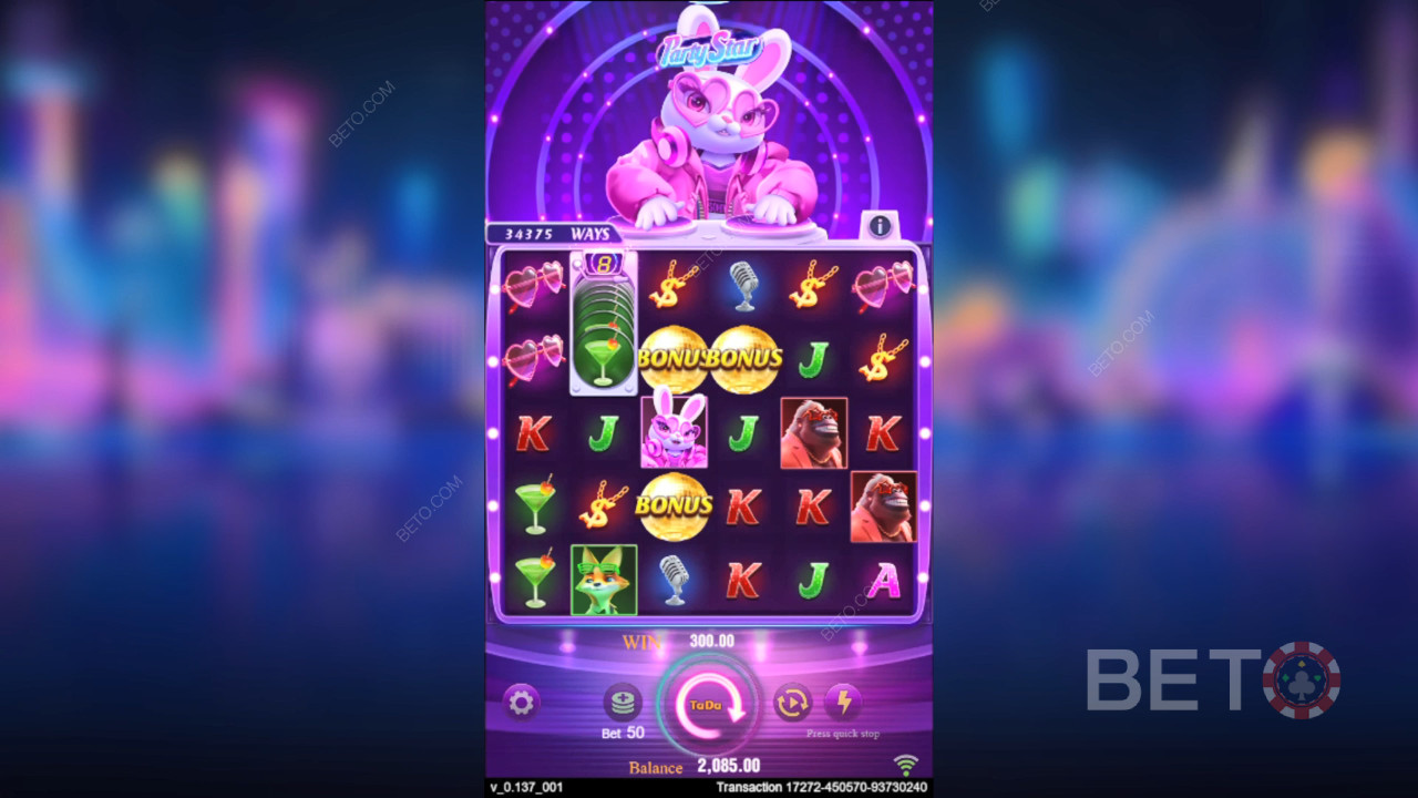Reseña de Party Star por BETO Slots