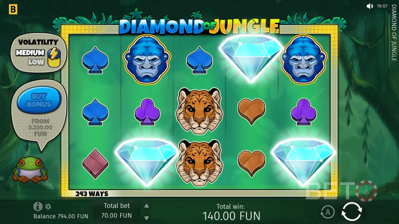 Diamond Of Jungle Juego Gratis