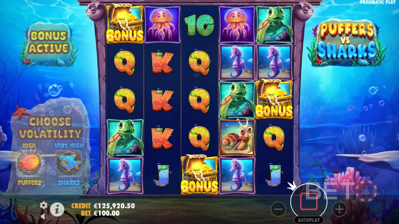 Puffers Vs Sharks Reseña de BETO Slots