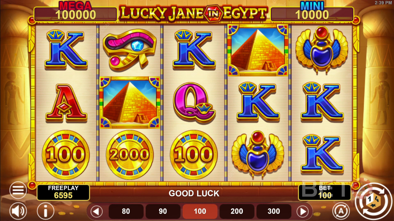 Lucky Jane in Egypt Hold & Win Reseña de BETO Slots