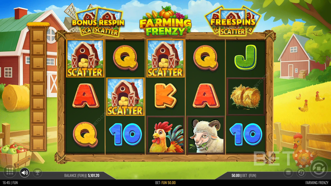 Reseña de Farming Frenzy de BETO Slots