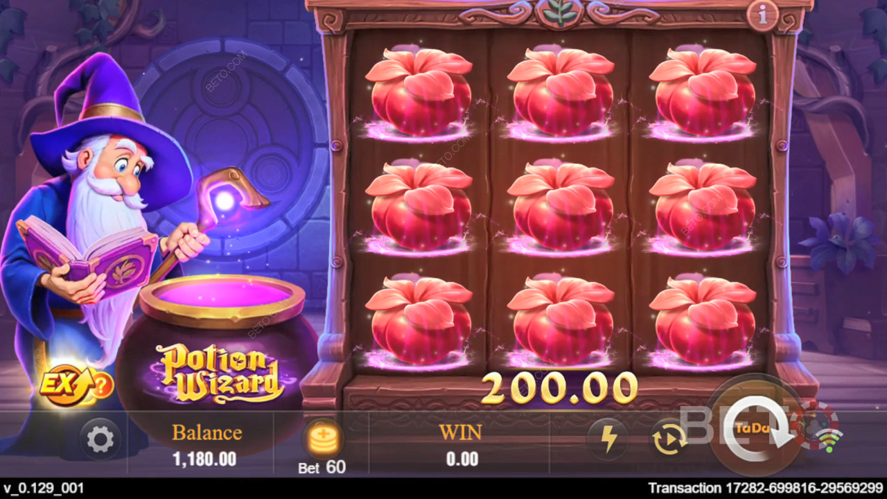 Potion Wizard Reseña de BETO Slots