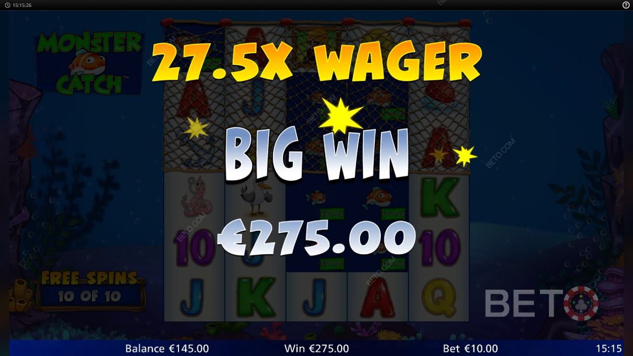 ¡Gana 736x Tu apuesta en la Tragaperras Monster Catch!