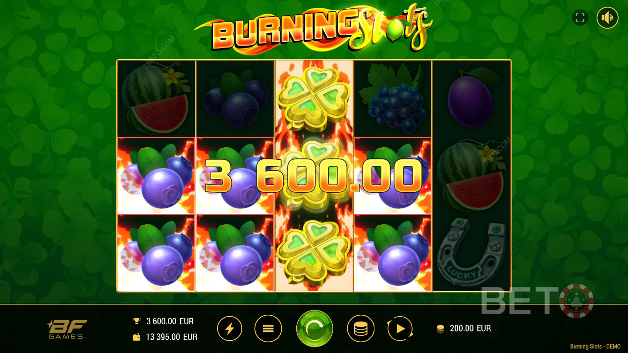 Burning Slots Reseña de BETO Slots