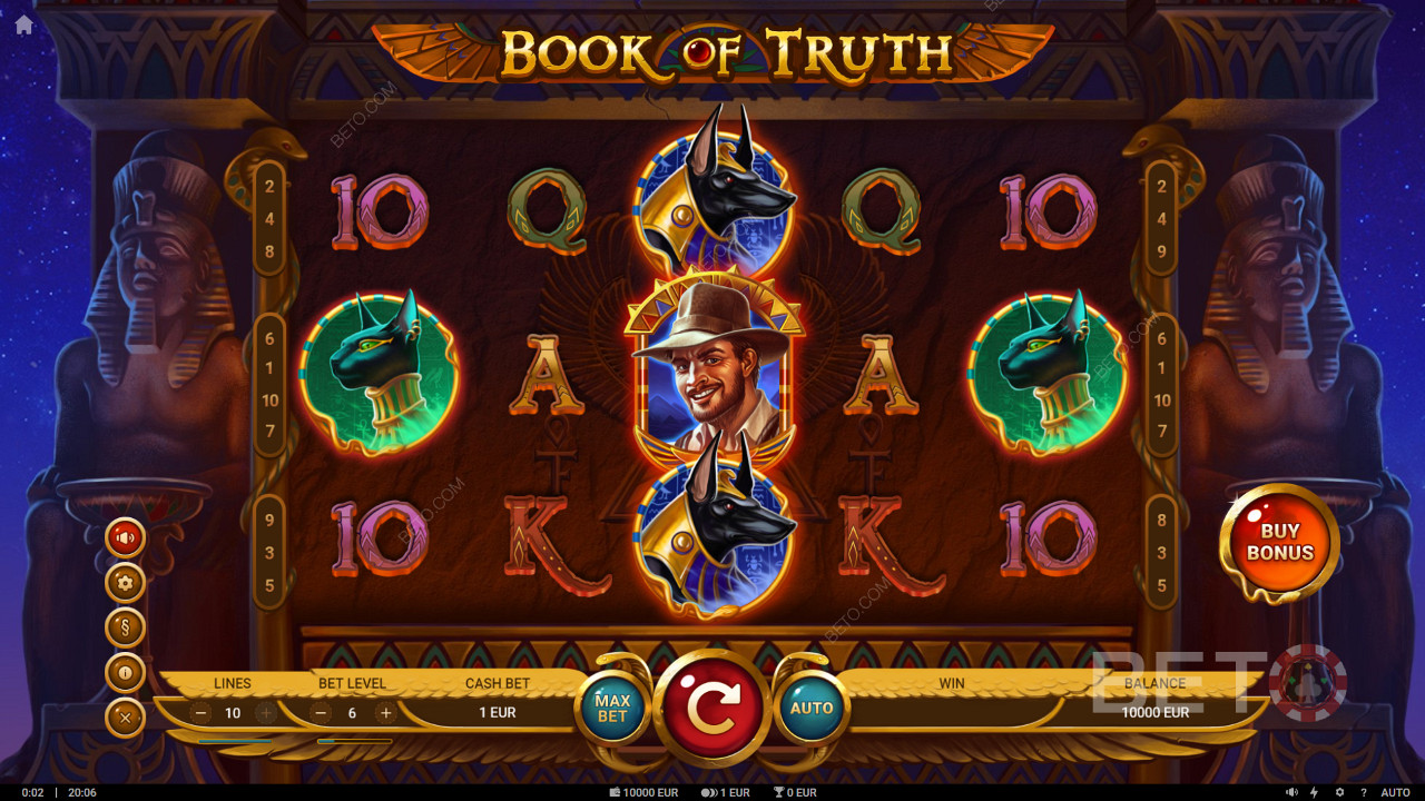 Book of Truth video slot con dos tipos de Free Spins con símbolos Expanding
