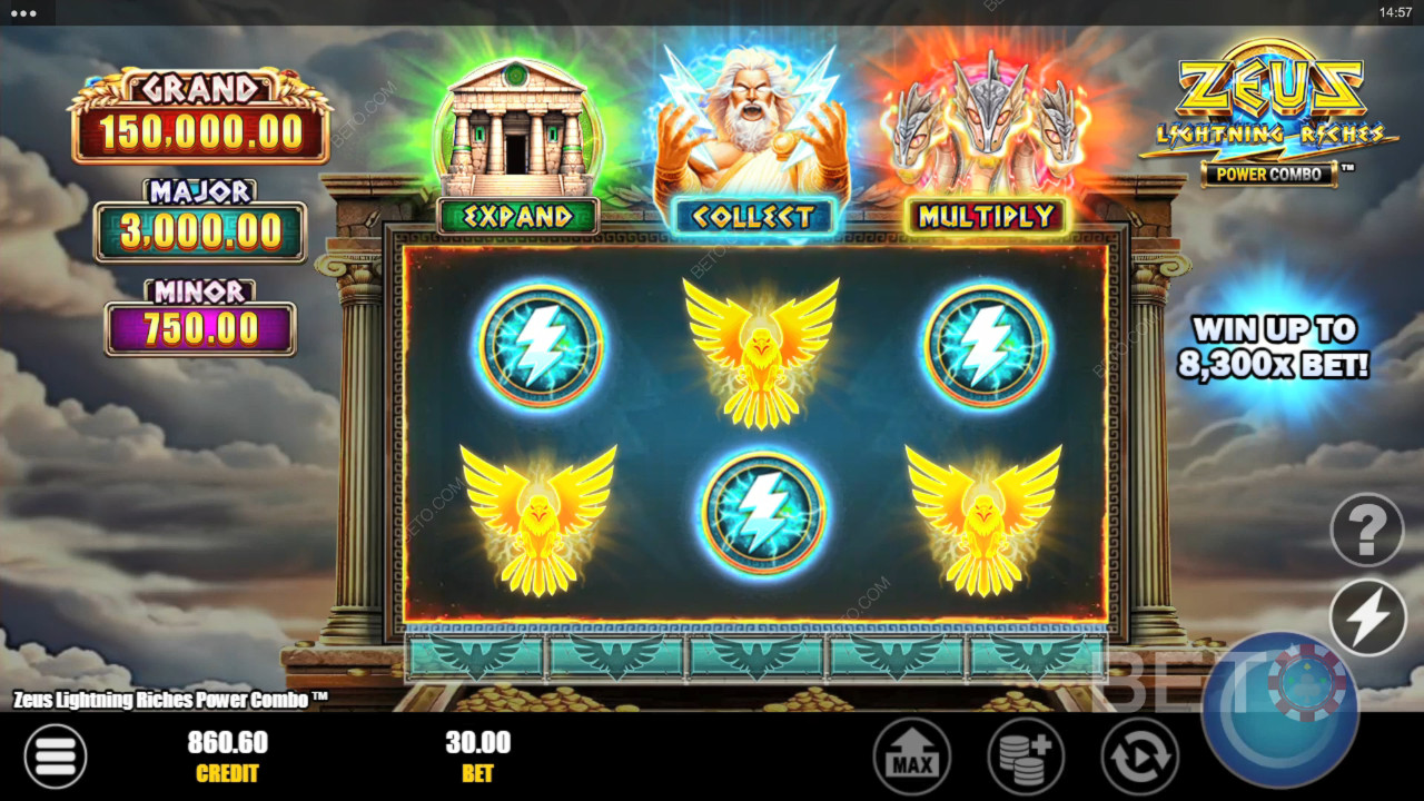Zeus Lightning Riches Power Combo Juego Gratis