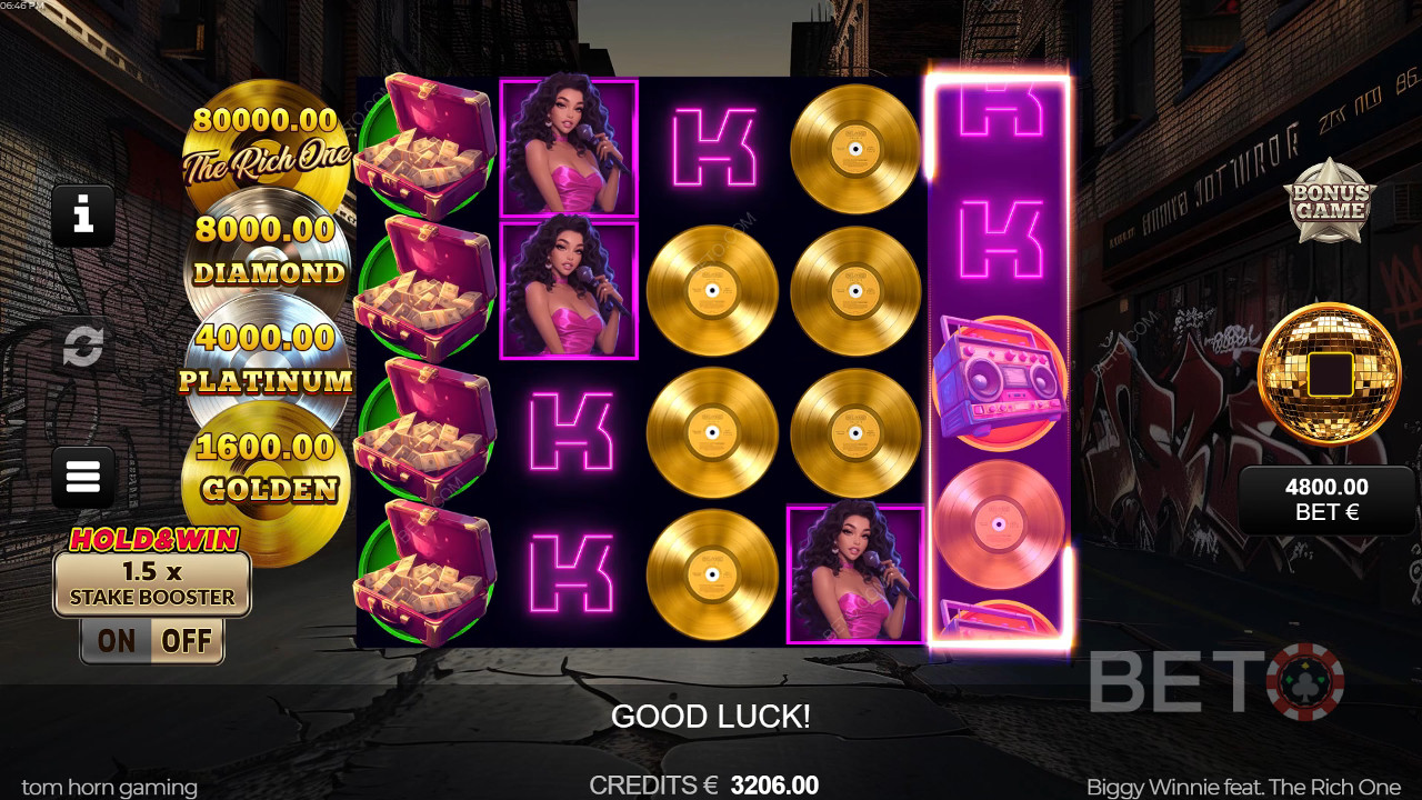 Biggy Winnie feat. The Rich One Reseña de BETO Slots