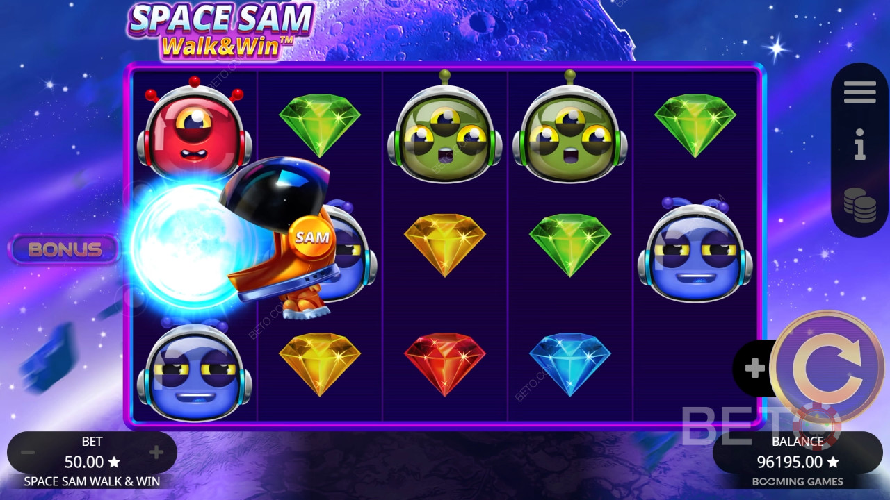 Space Sam Walk and Win Juego Gratis