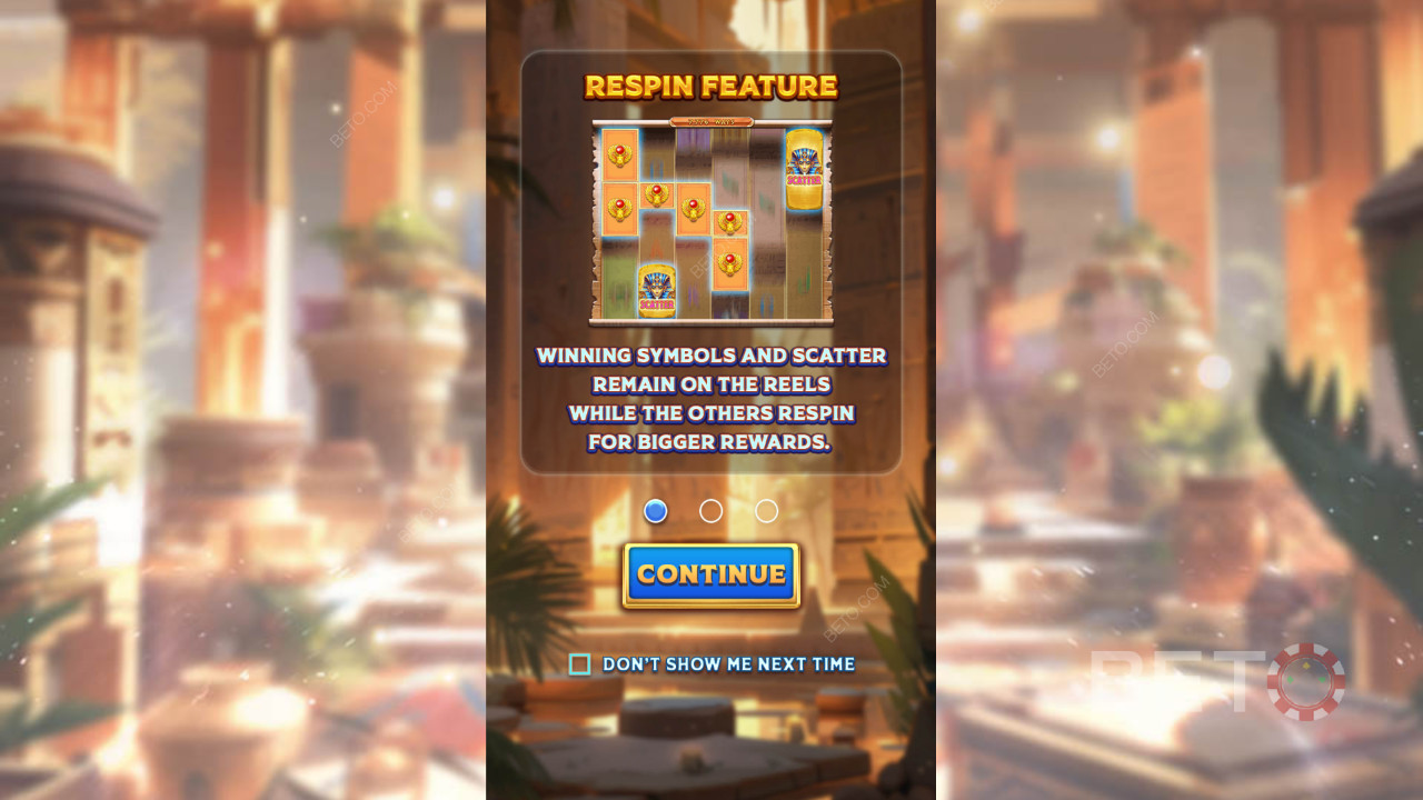 Explicación de las bonificaciones en Secrets of Anubis de Spadegaming