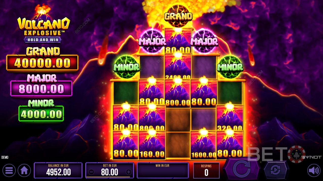 Reseña de Volcano Explosive de BETO Slots