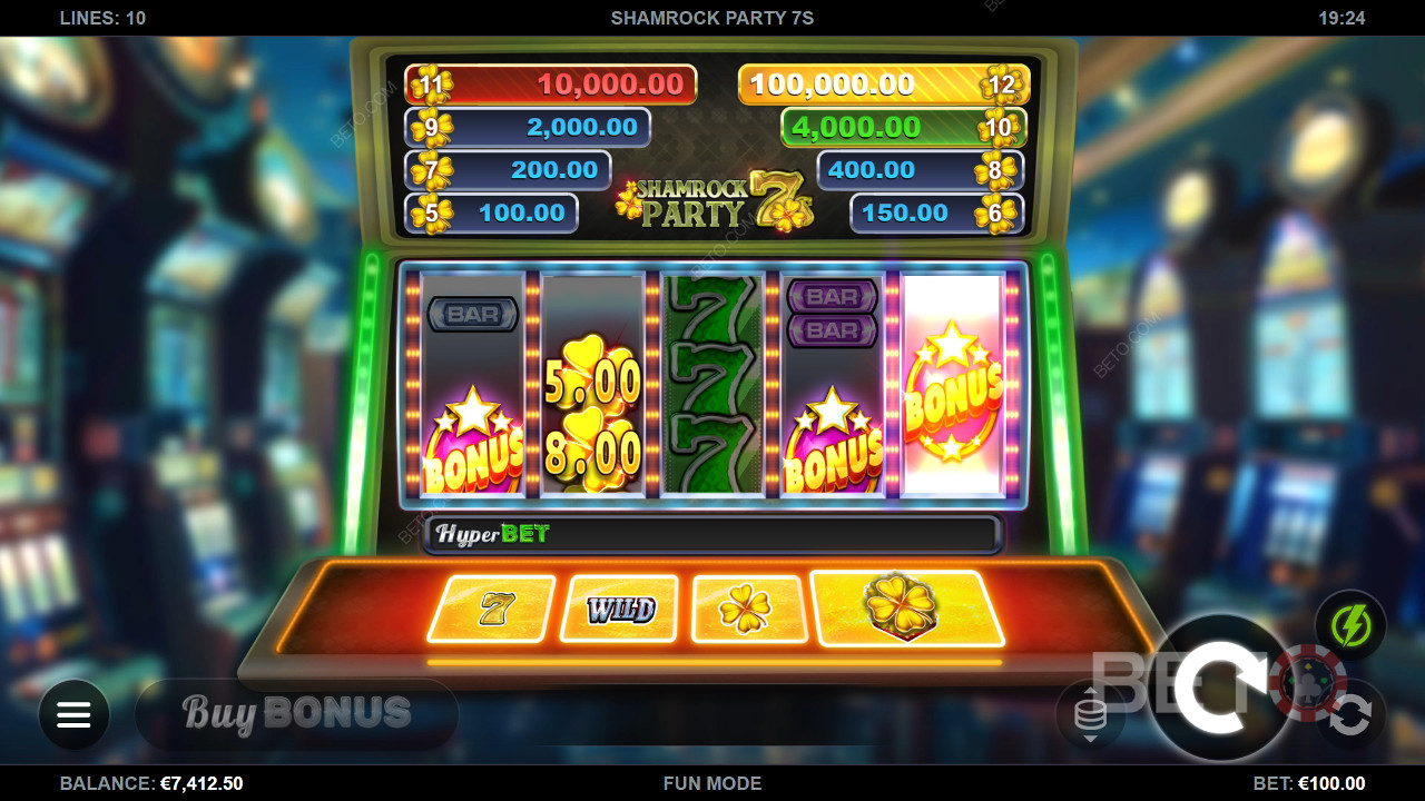 Shamrock Party 7s Juego Gratis
