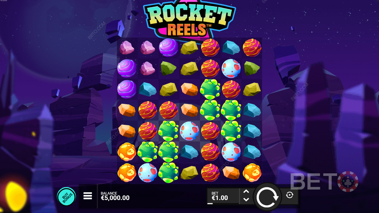 Ranura basada en el clúster Rocket Reels de Hacksaw Gaming