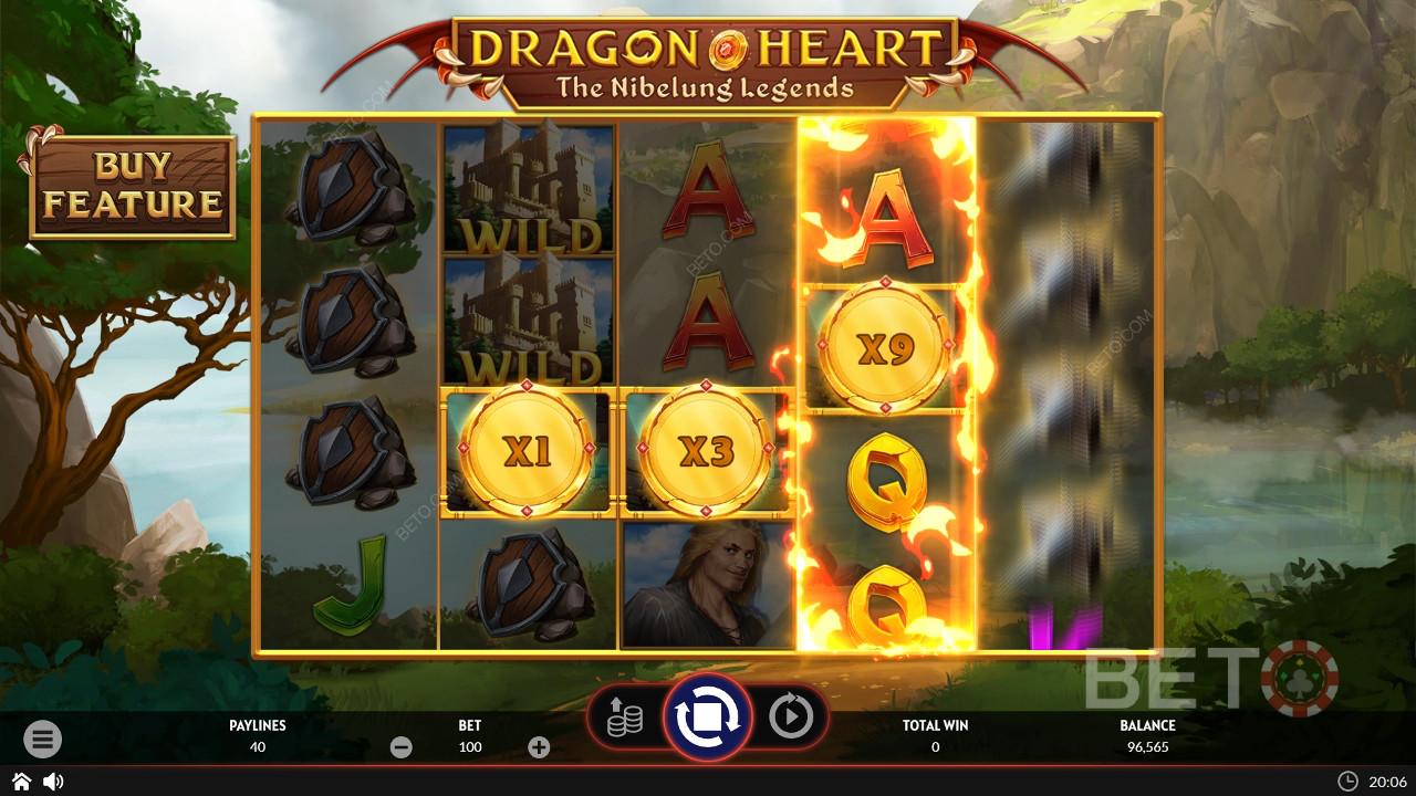 Dragonheart - Las Leyendas de los Nibelungos Reseña de BETO Slots